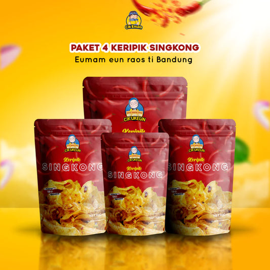 Keripik singkong pedas gurih renyah