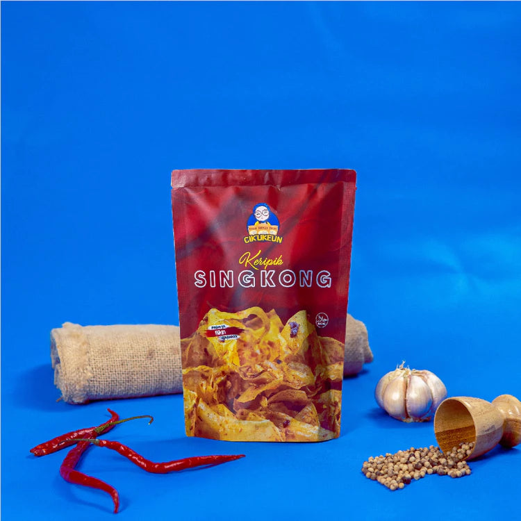 Keripik singkong pedas gurih renyah