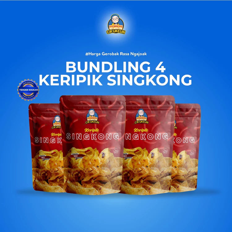 Keripik singkong pedas gurih renyah