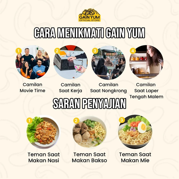 Gain yum kuaci kupas rasa kepiting